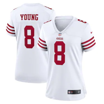 womens nike steve young white san francisco 49ers retired p